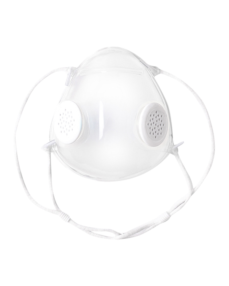 

Soft Tpu PM2.5 Filter Washable Face Mask With 10PCS Filter, White