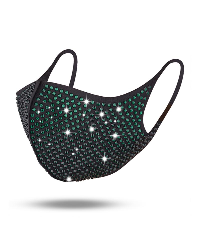 

Studded Breathable Face Mask, Green