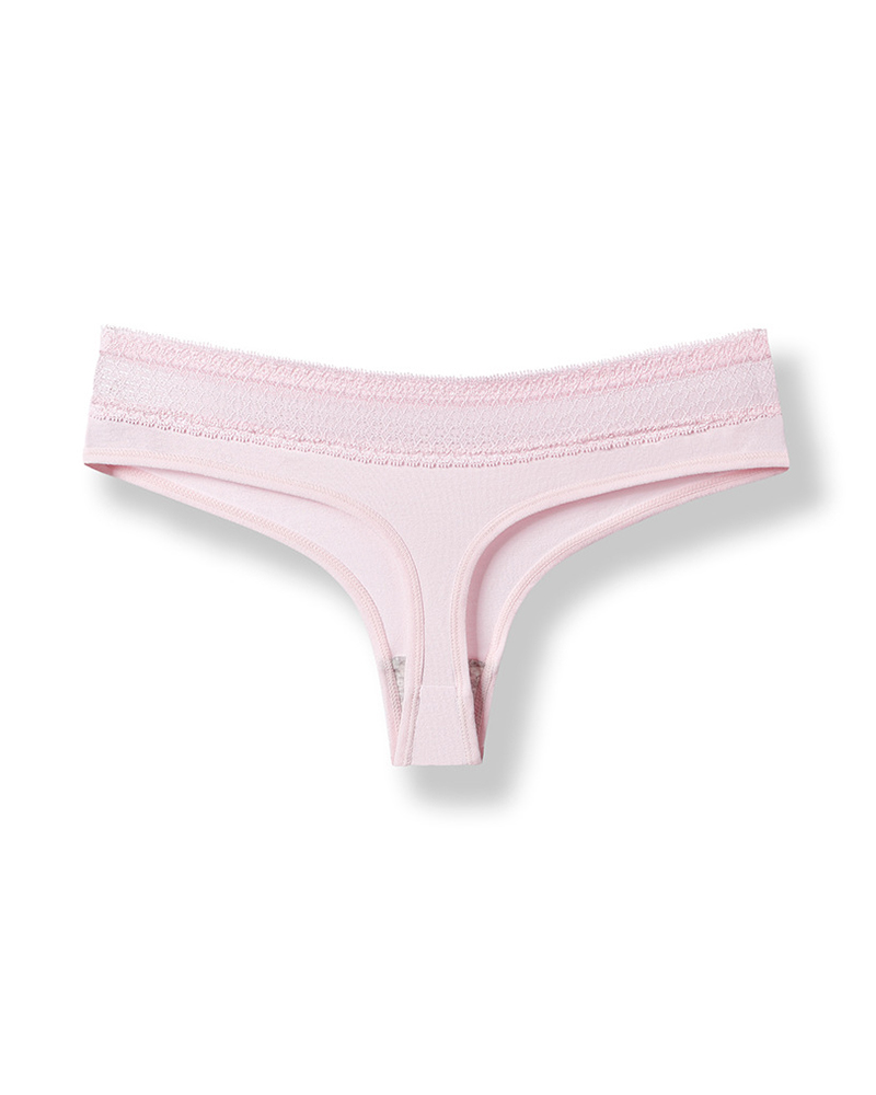 

Low Waist Hollow Out Lace Panty, Pink