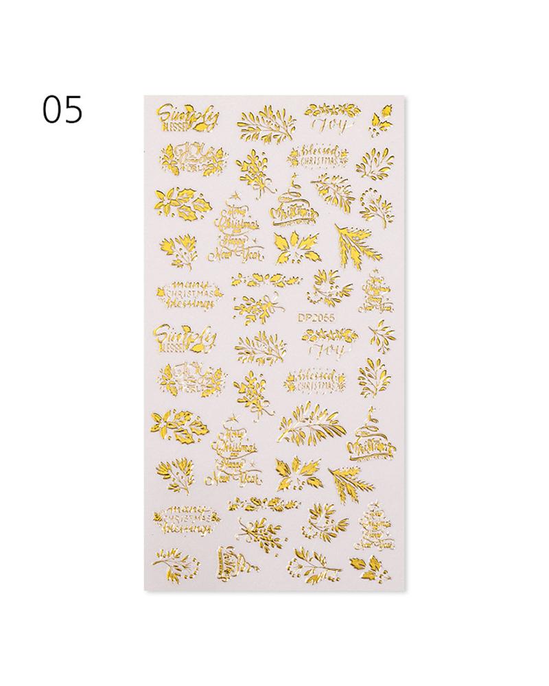 

1 Sheet Letter Graphic Pattern Nail Sticker, Style5