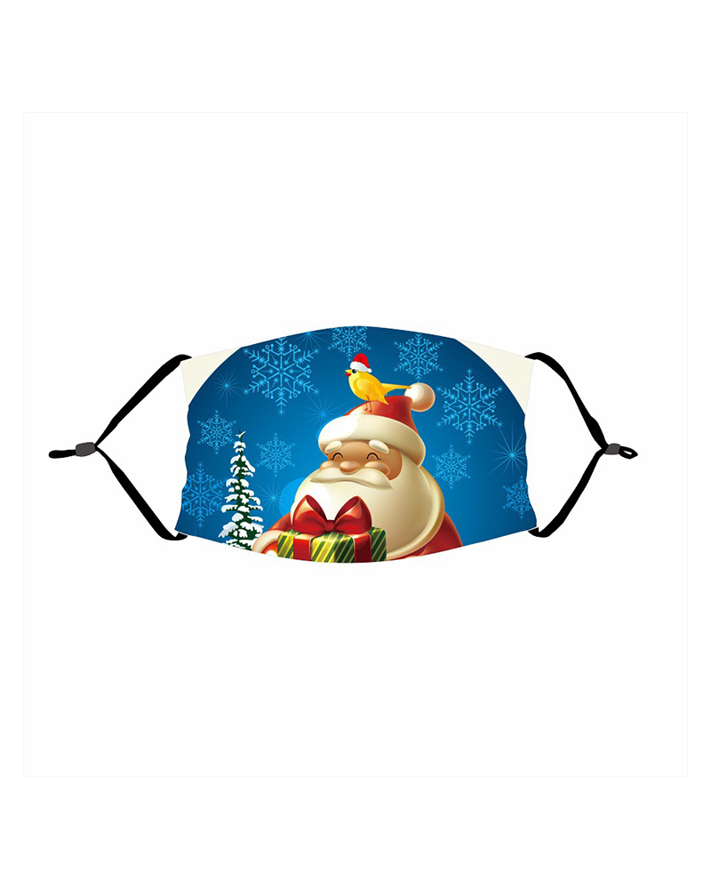 

Christmas Print PM 2.5 Face Mask For Kids, Style4