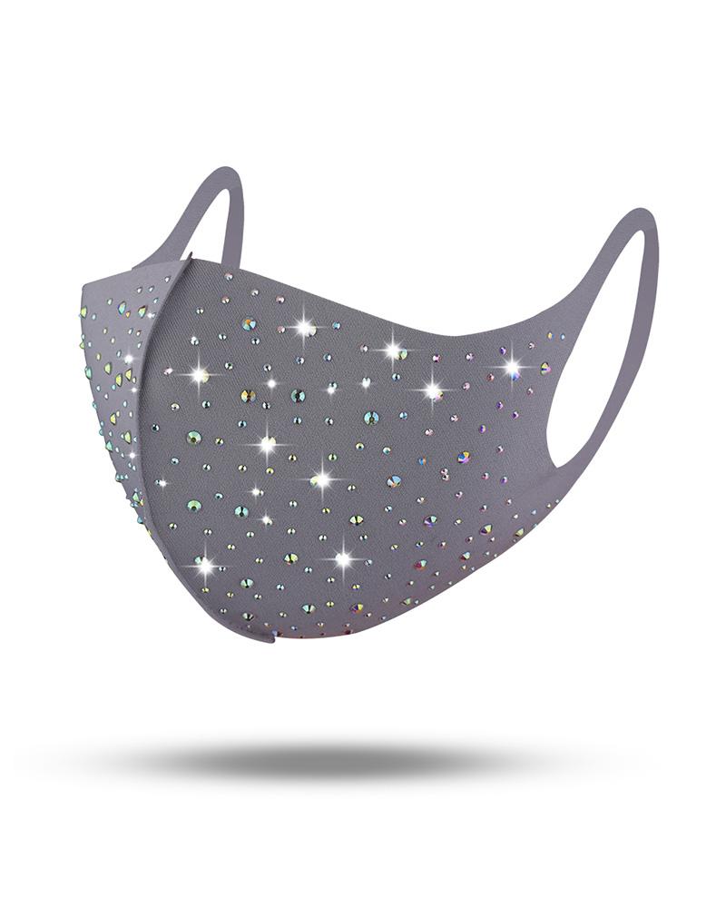 

Studded Breathable Face Mask, Gray