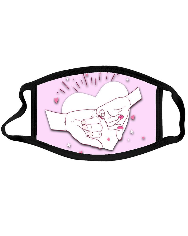 

Valentine's Day Print Ear-loop Mask, Style5