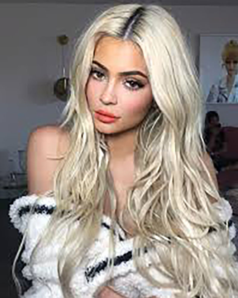 

Long Water Wave Hair Wigs Ombre Synthetic Hair Wigs, White