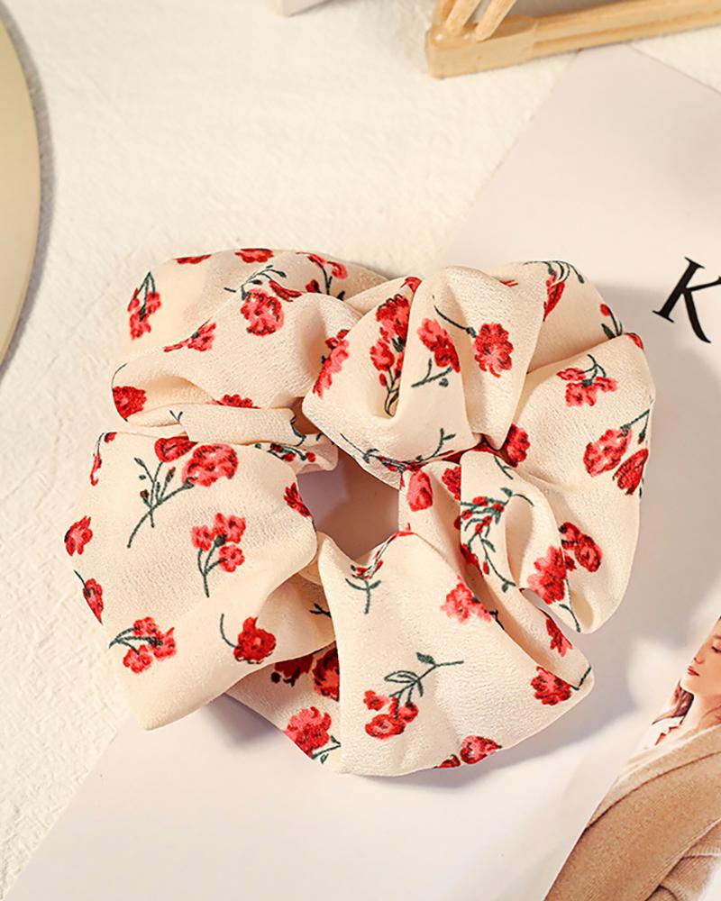 

Ditsy Floral Print Scrunchie, Pink