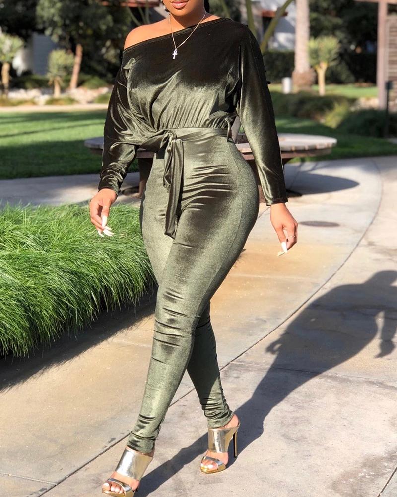ruched jumpsuit