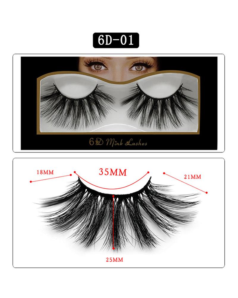 

1 Pair Volume Curly False Eyelashes, Style1