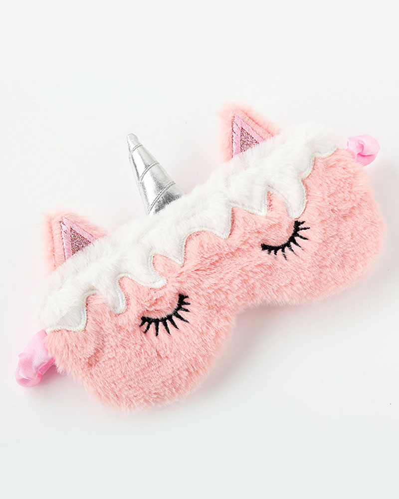 

1PCS Unicorn Pattern Fluffy Eye Cover, Style1