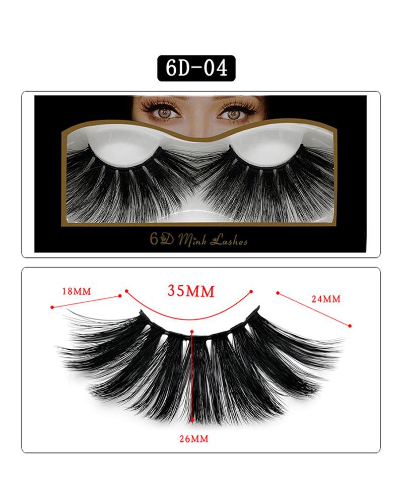 

1 Pair Volume Curly False Eyelashes, Style4