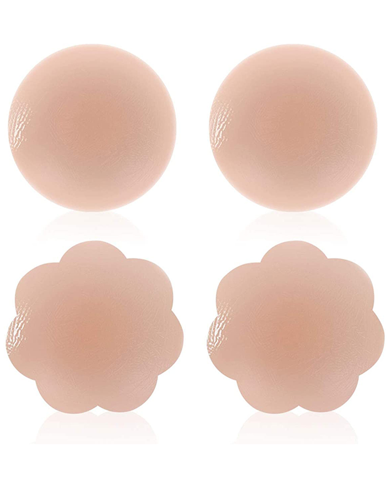 

2PCS Nippleless Covers Breast Lift Reusable Breast Pasties Petals, Style1