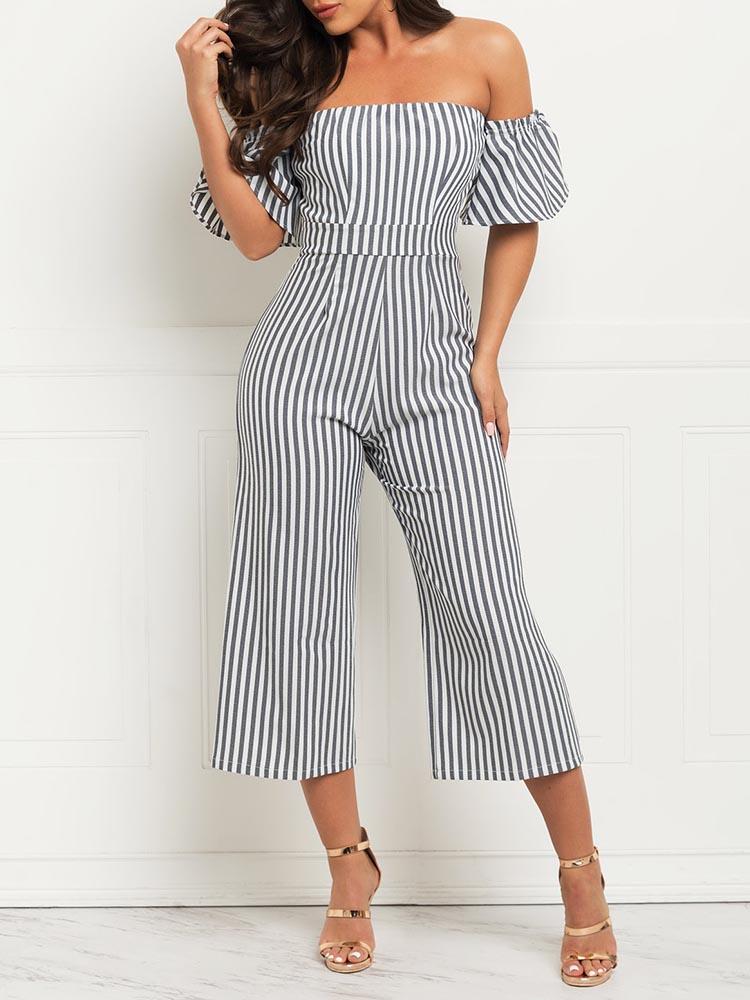 bardot wide leg jumpsuit