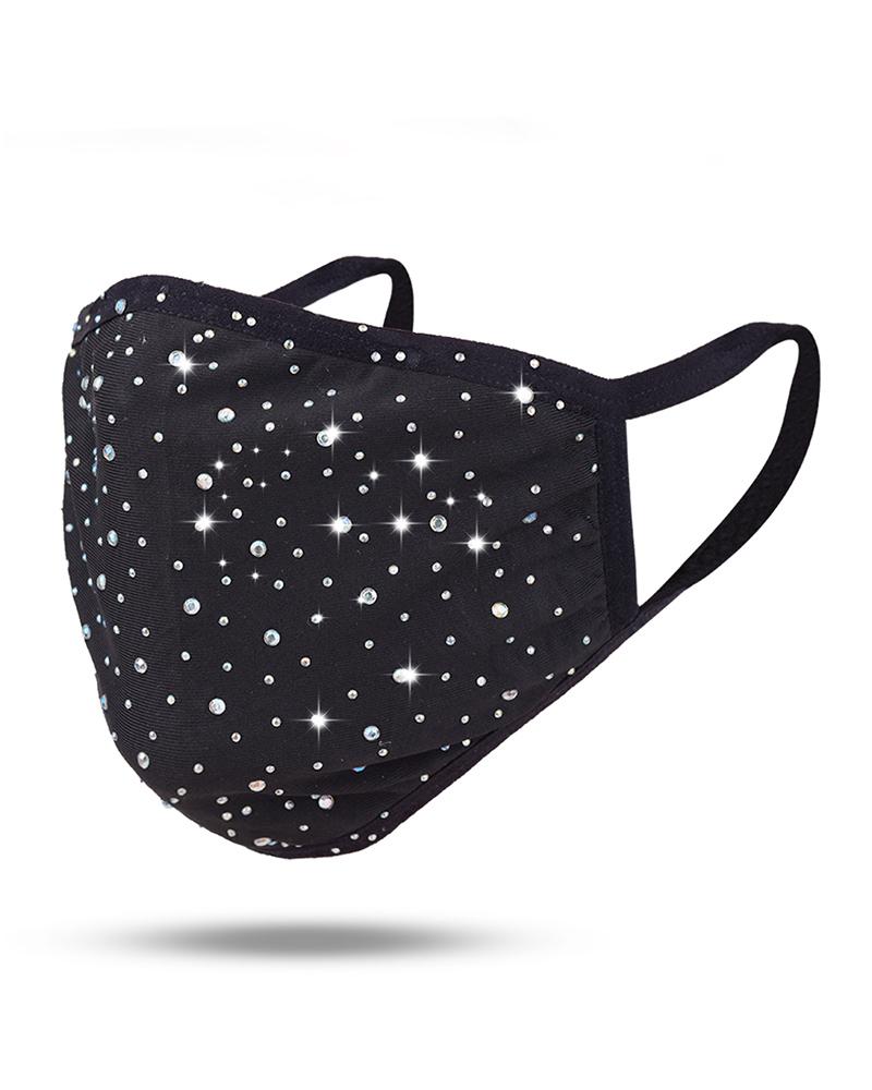 

Studded Breathable Face Mask, Black