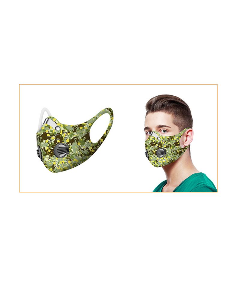 

Printed Face Mask With Valves, Style5