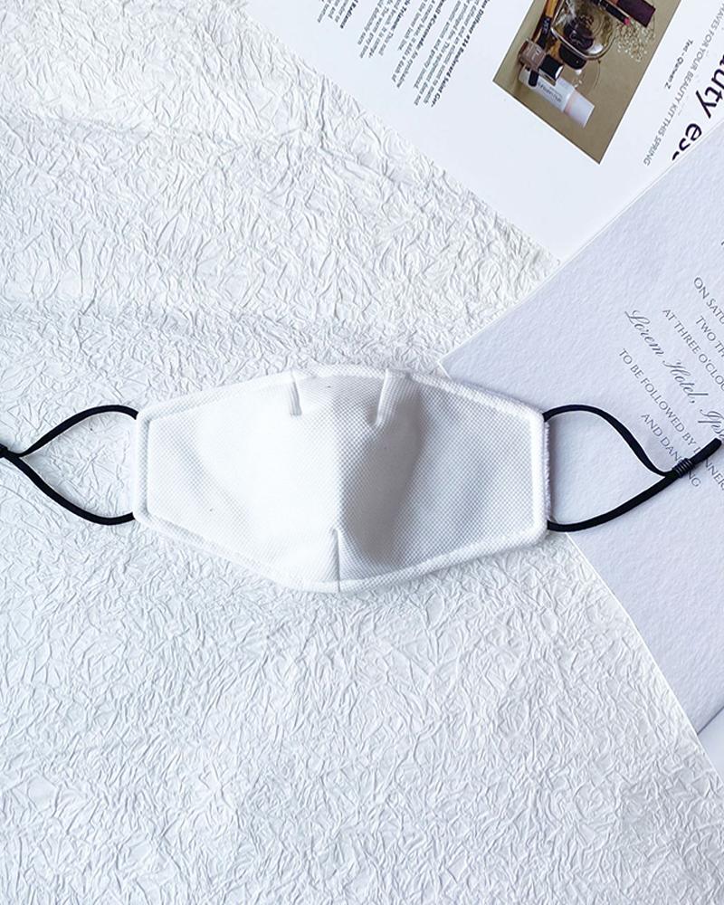 

Plain Filter Breathable Face Mask, White