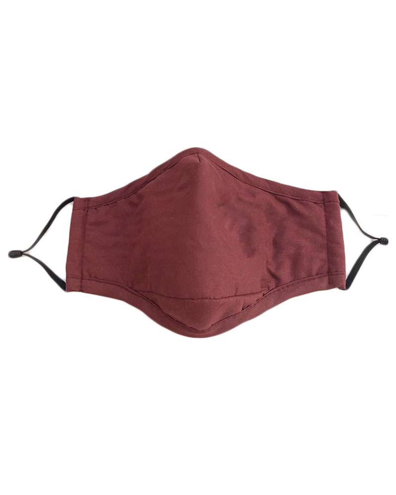 

Breathing Washable Ear Loop Face Mask, Wine red