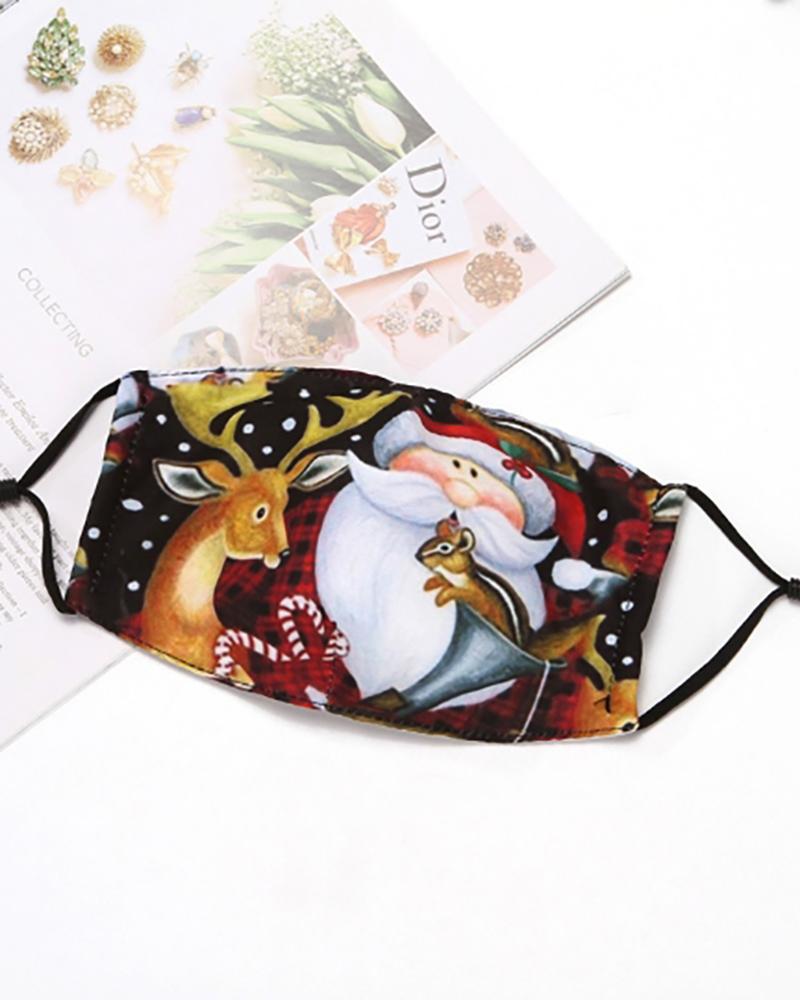 

Christmas Print PM 2.5 Breathable Face Mask, Style3