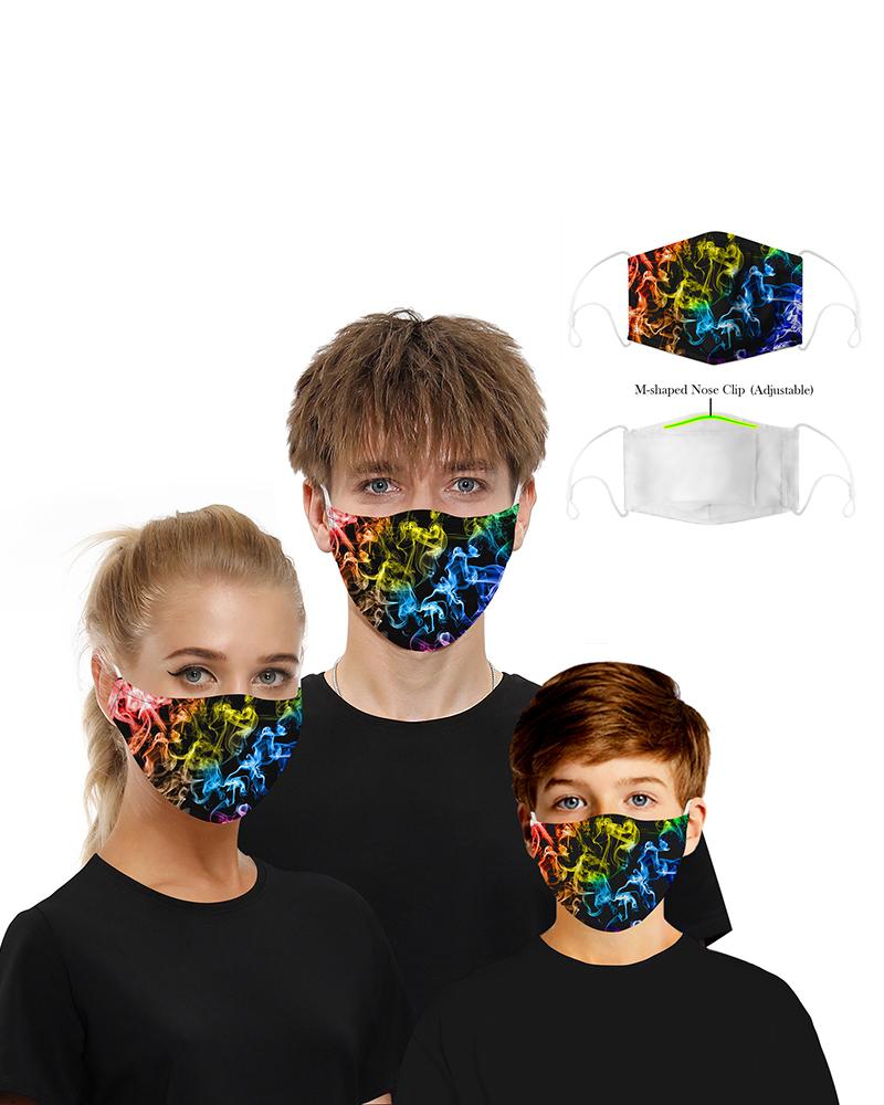 

Print Mouth M .a. s. k Breathable Washable And Reusable With 2PCS Replaceable Filter, Style7