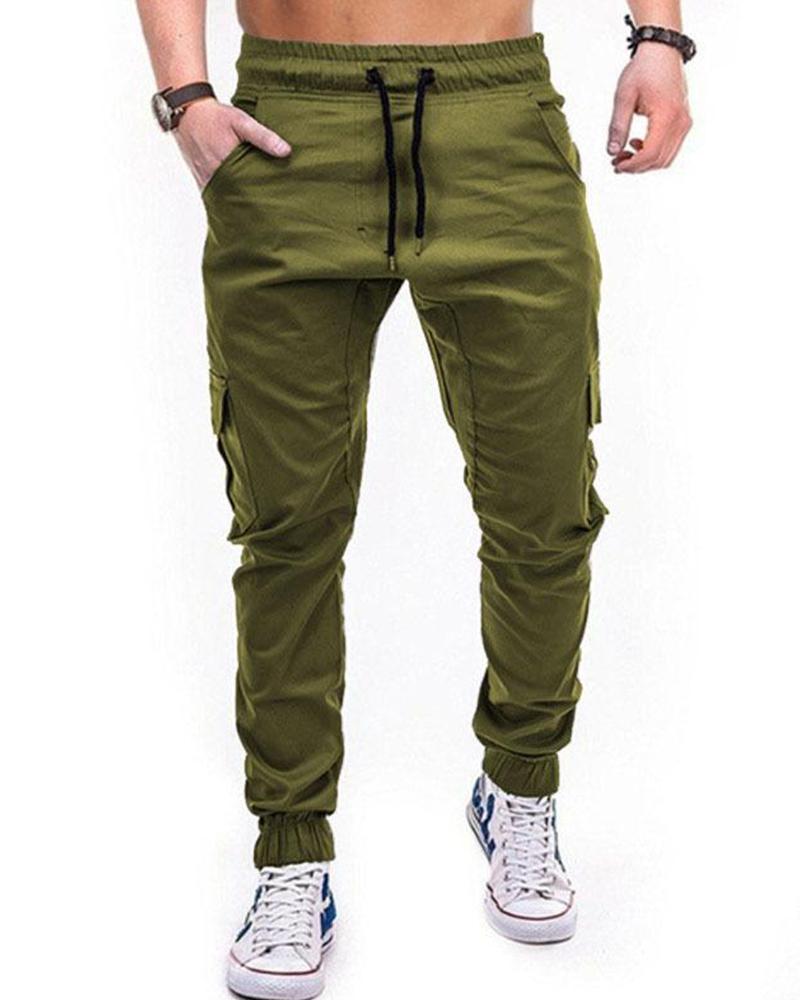 

Cuffed Cargo Joggers, Army green