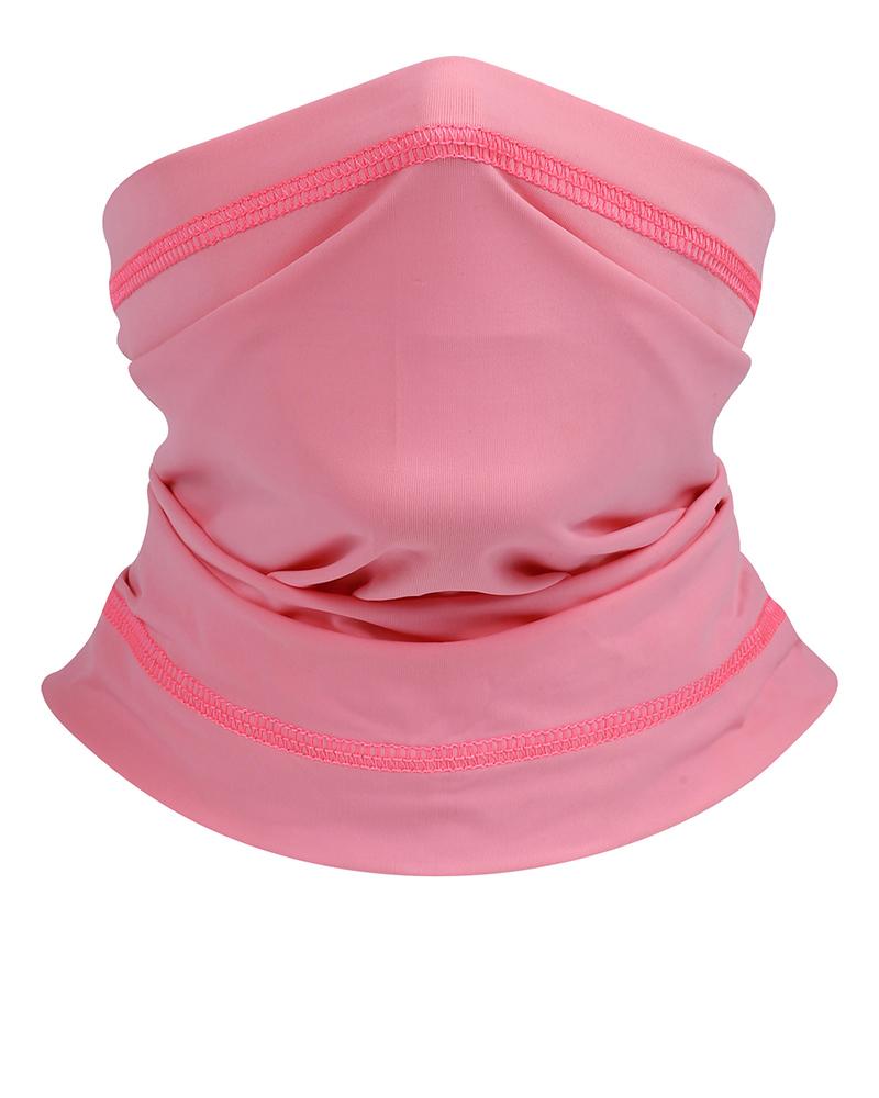 

Solid Summer Neck Gaiter Face Cover Headwear Bandana, Pink