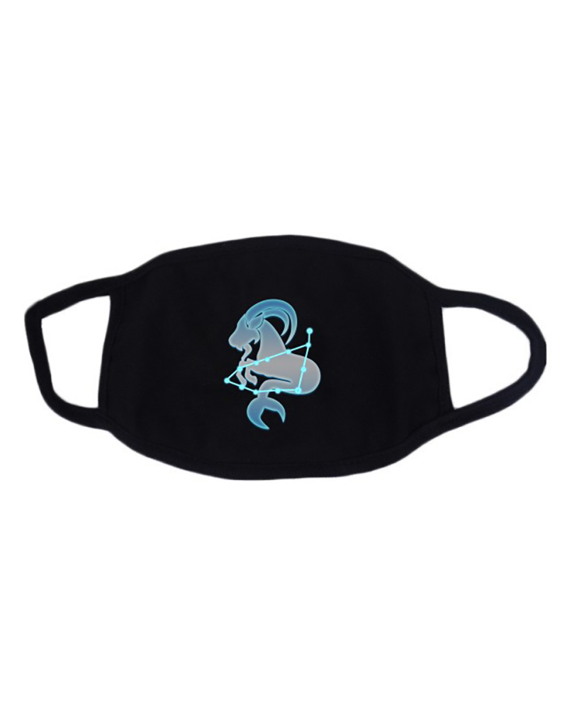 

Twelve Constellations Fluorescent Breathable Mouth Mask Washable And Reusable, Style12