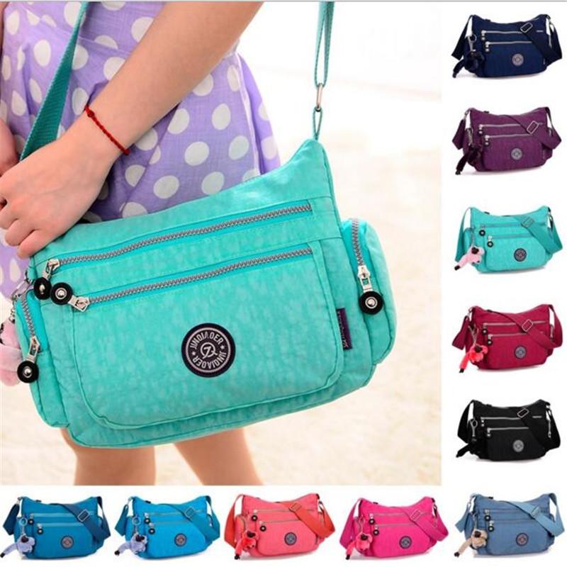 

Fancy Women Handbag Lady Shoulder Bag Tote Purse Nylon Messenger Hobo Bag, Green;sky blue