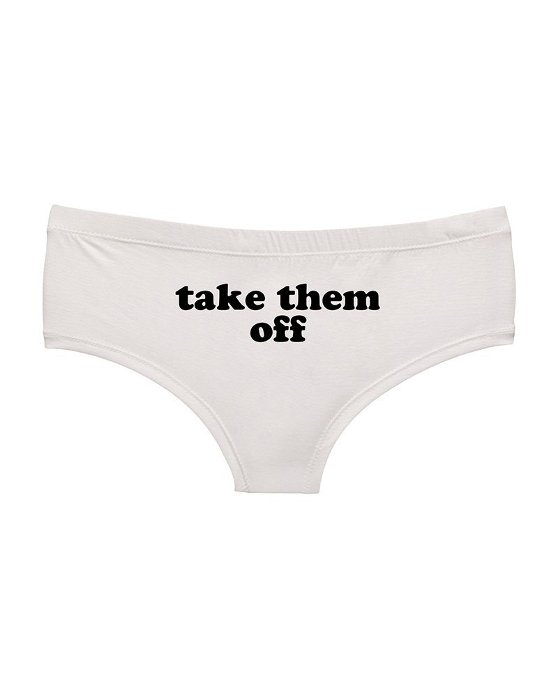

Letter / Graphic / Fruit Print Panty, Style1
