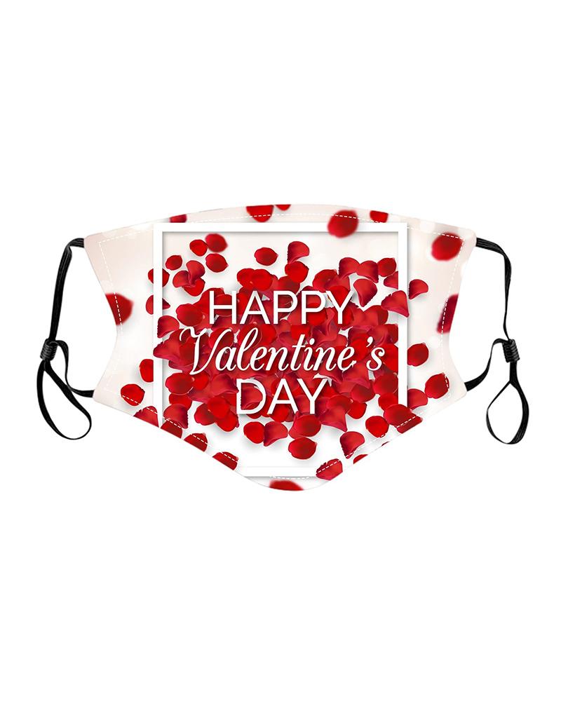 

Valentine's Day Print PM2.5 Filter Breathable Face Mask, Style4