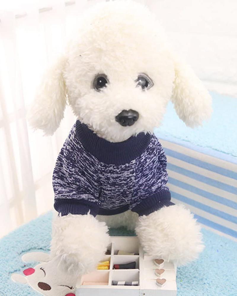 

Classic Knit Sweater For Pets, Dark grey