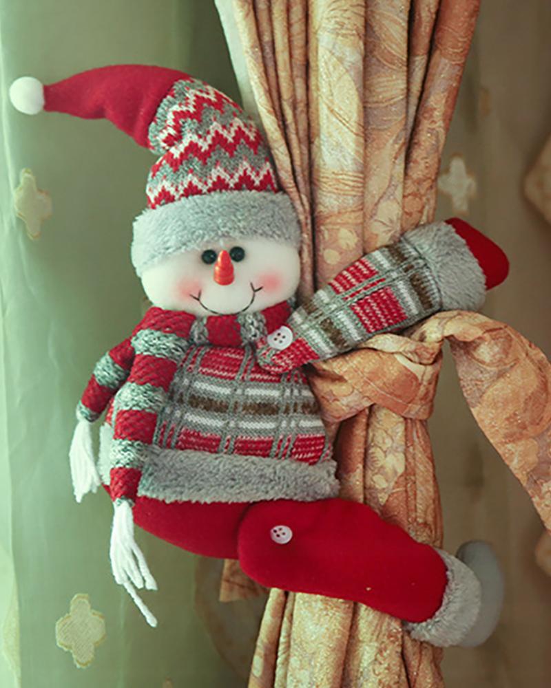 

Christmas Snowman / Santa / Moose Pattern Curtain Tieback, Style2