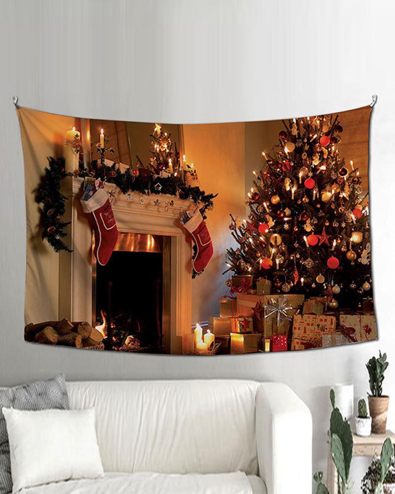 

Christmas Graphic Print Decorative Banner, Style5