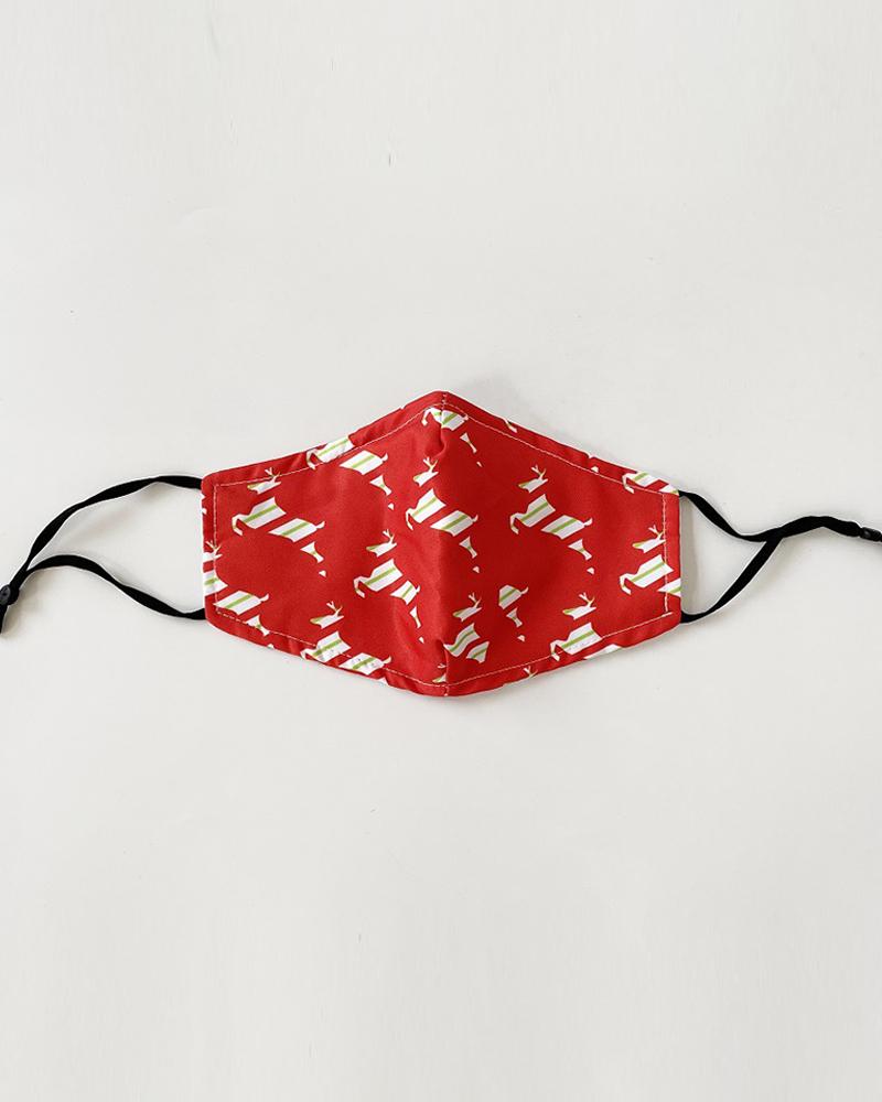 

Christmas Print Valve PM 2.5 Face Mask With Filter For Kids, Style6