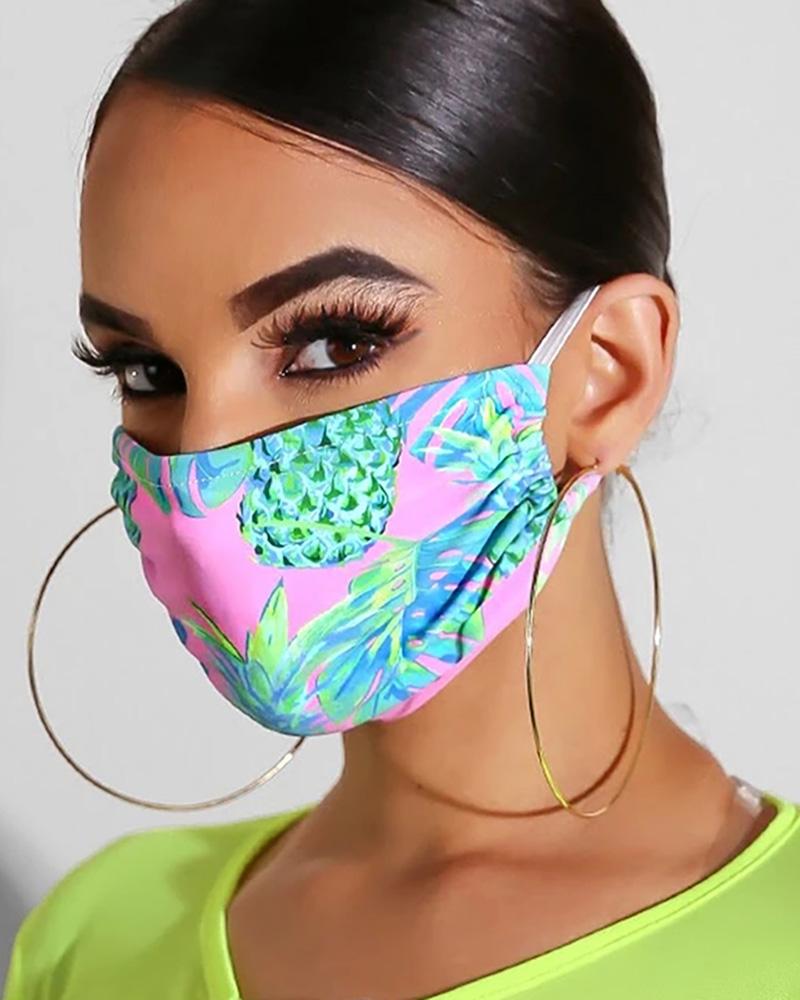 

Print Breathable Mouth M .a. s. k Washable And Reusable, Blue