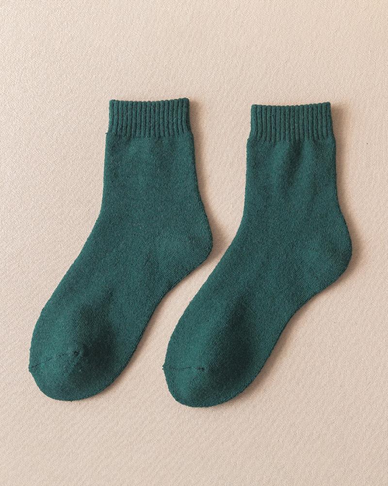 

1Pair Simple Plain Socks, Style4