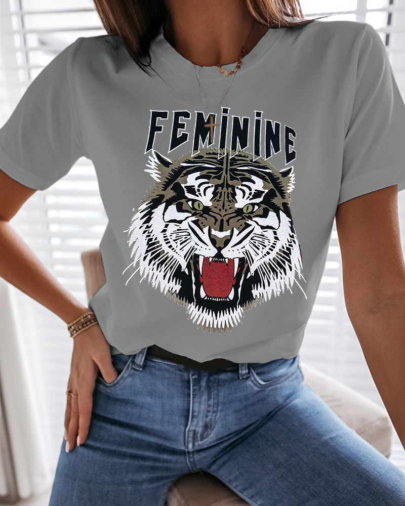 feminine tiger shirt