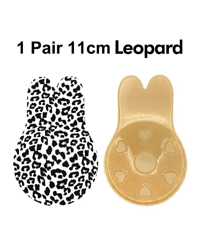 

2PCS Reusable Cover Pasties Stickers Adhesive Breast Invisible Bra, Leopard