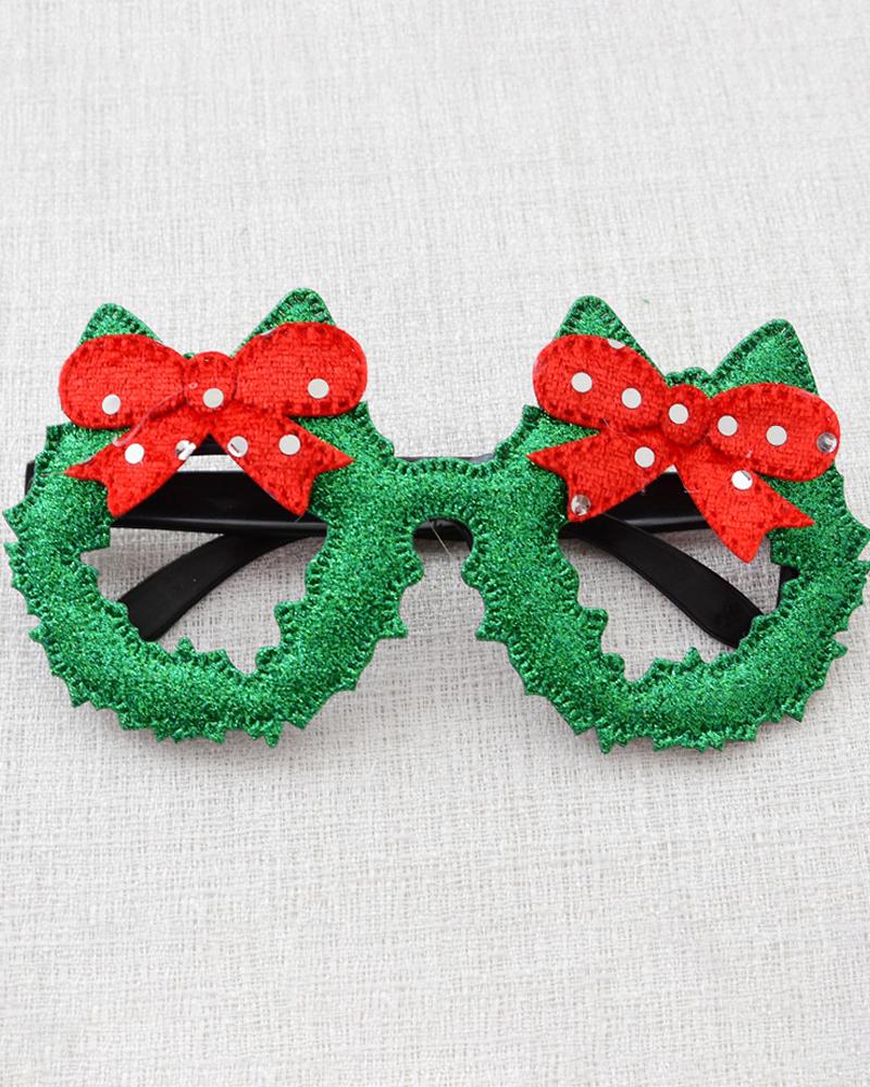 

Christmas Pattern Funny Design Glasses, Style2