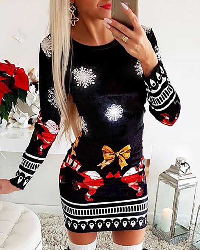 long sleeve dress christmas