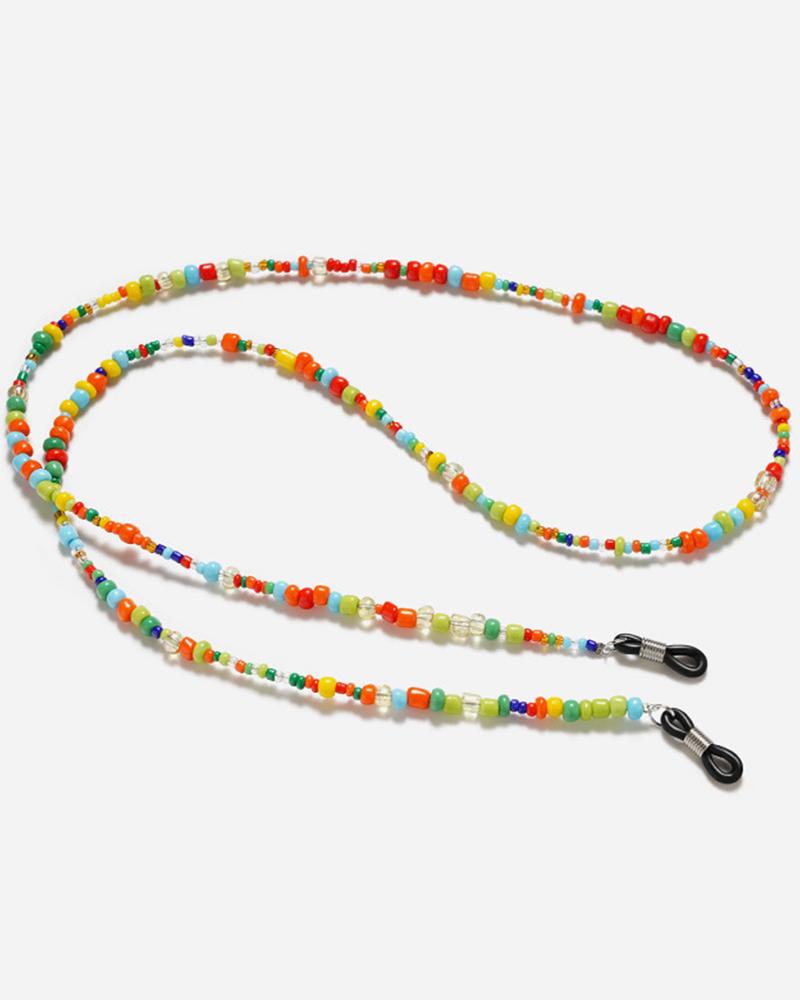 

Colorful Beaded Glasses Lanyard Glasses, Multicolor