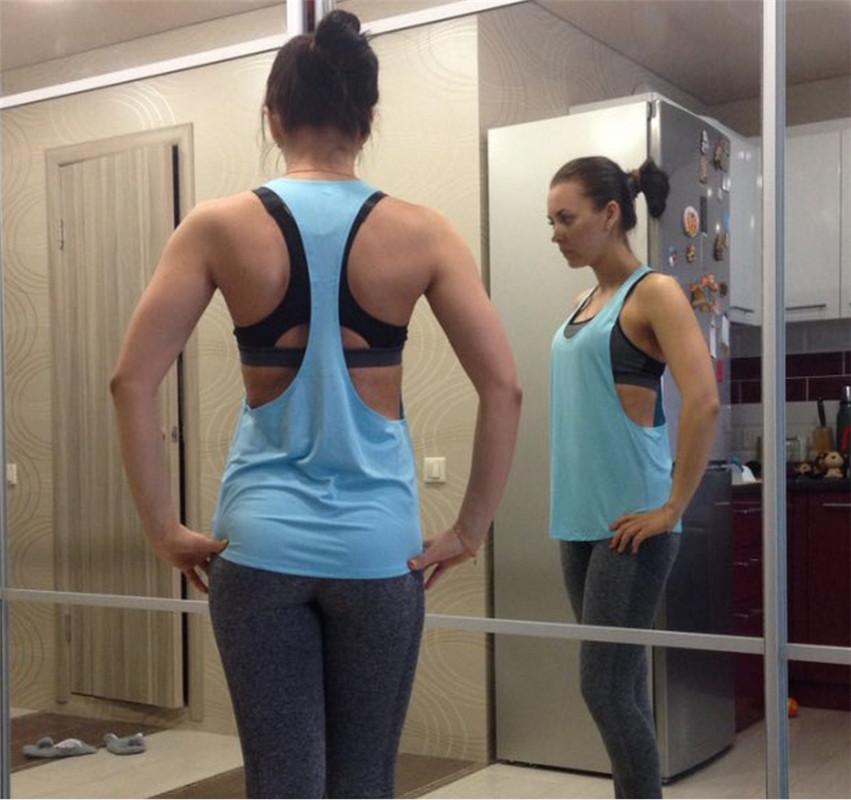 

Women's Dry Quick Tank Tops Loose Gym Fitness Sport Sleeveless Vest Singlet For Running Training, Wine red