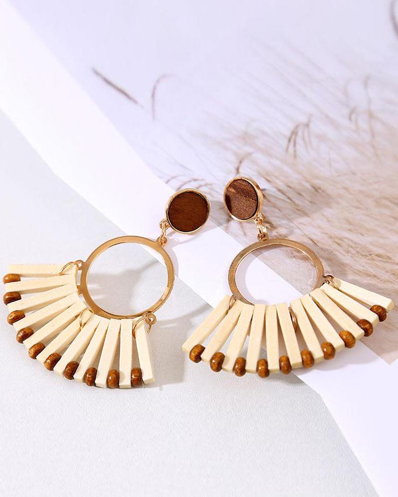 Vintage Wooden Earrings