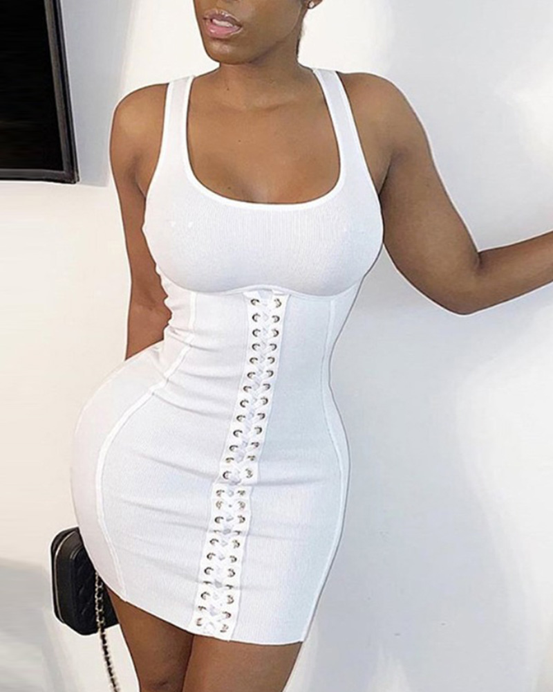 bustier bodycon dress