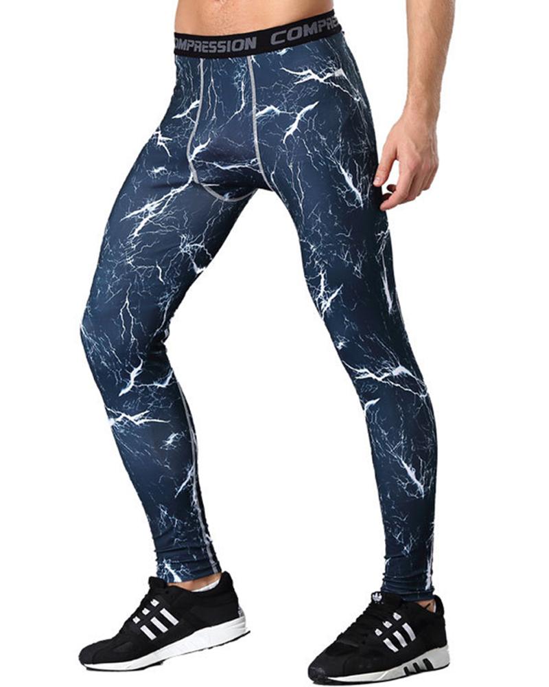 

Camouflage Print Skinny High Elastic Sporty Pants, Style11