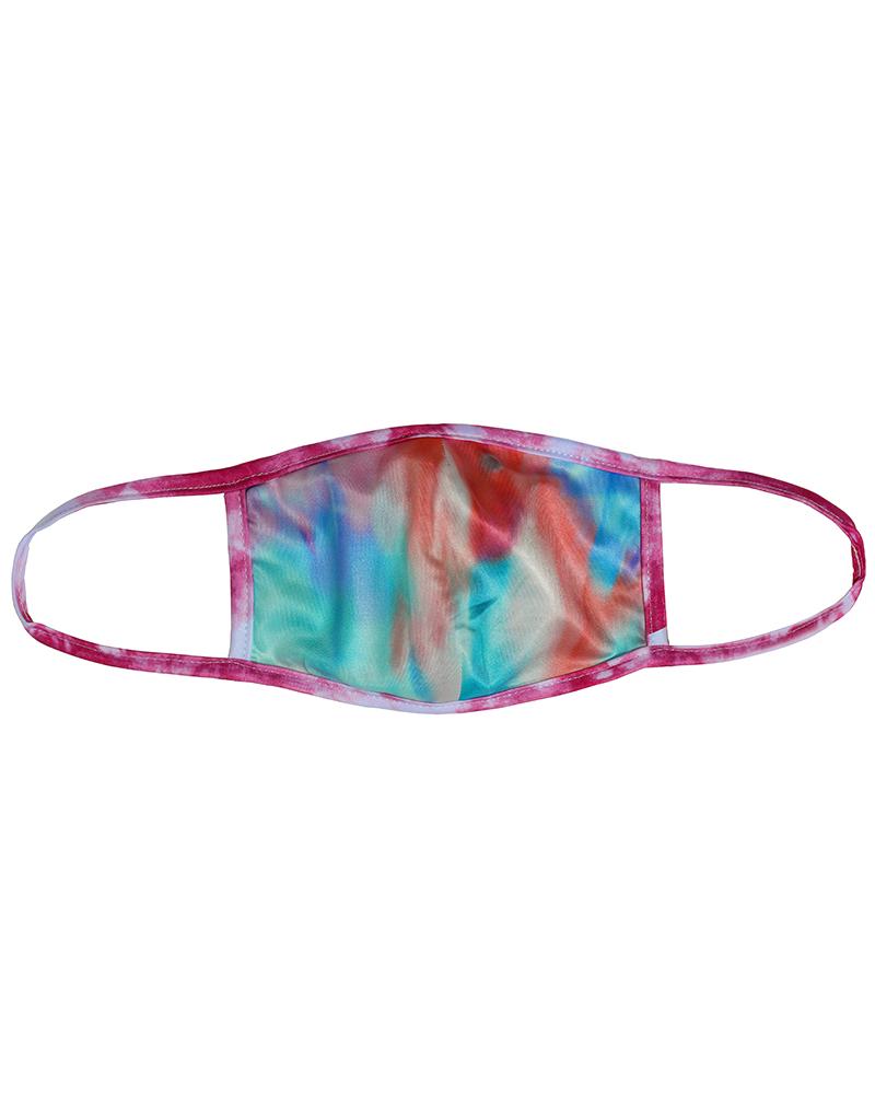 

Tie Dye / Starry Sky Print Colorblock Breathable Mouth Mask, Multicolor(tie dye)