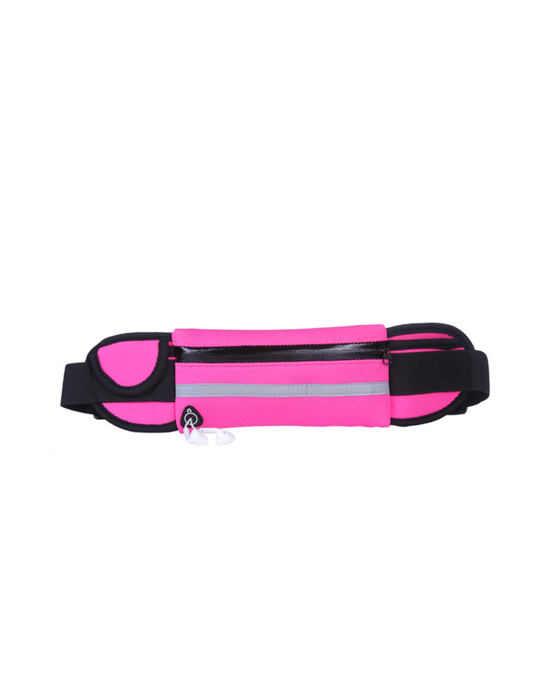 

Travel Multifunctional Sports Mini Fanny Pack Portable Waterproof USB Waist Pack Belt Bag, Hot pink