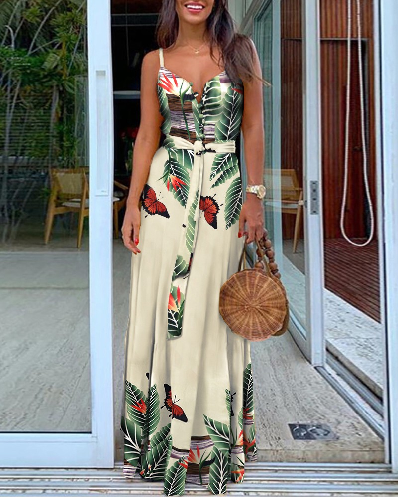 butterfly maxi dress