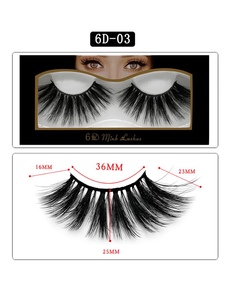 

1 Pair Volume Curly False Eyelashes, Style3