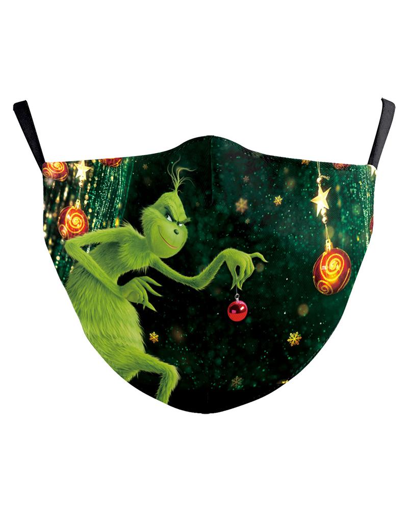 

Christmas Cartoon Print PM2.5 Filter Breathable Face Mask, Style3