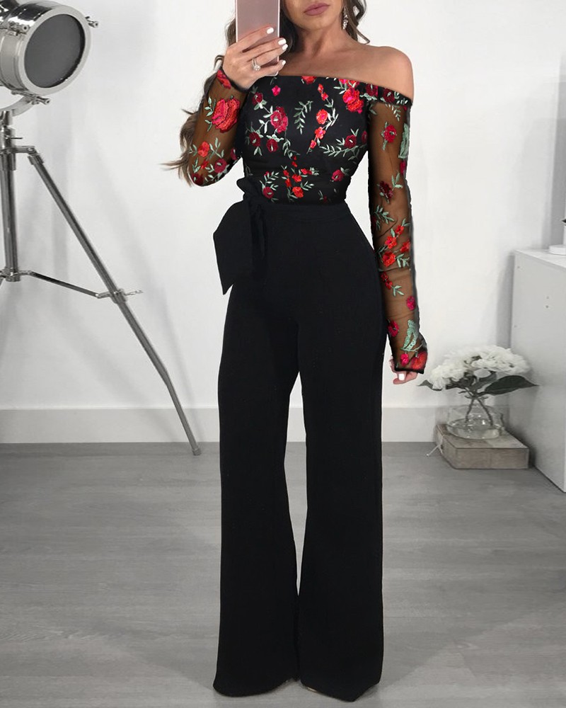 embroidery jumpsuit