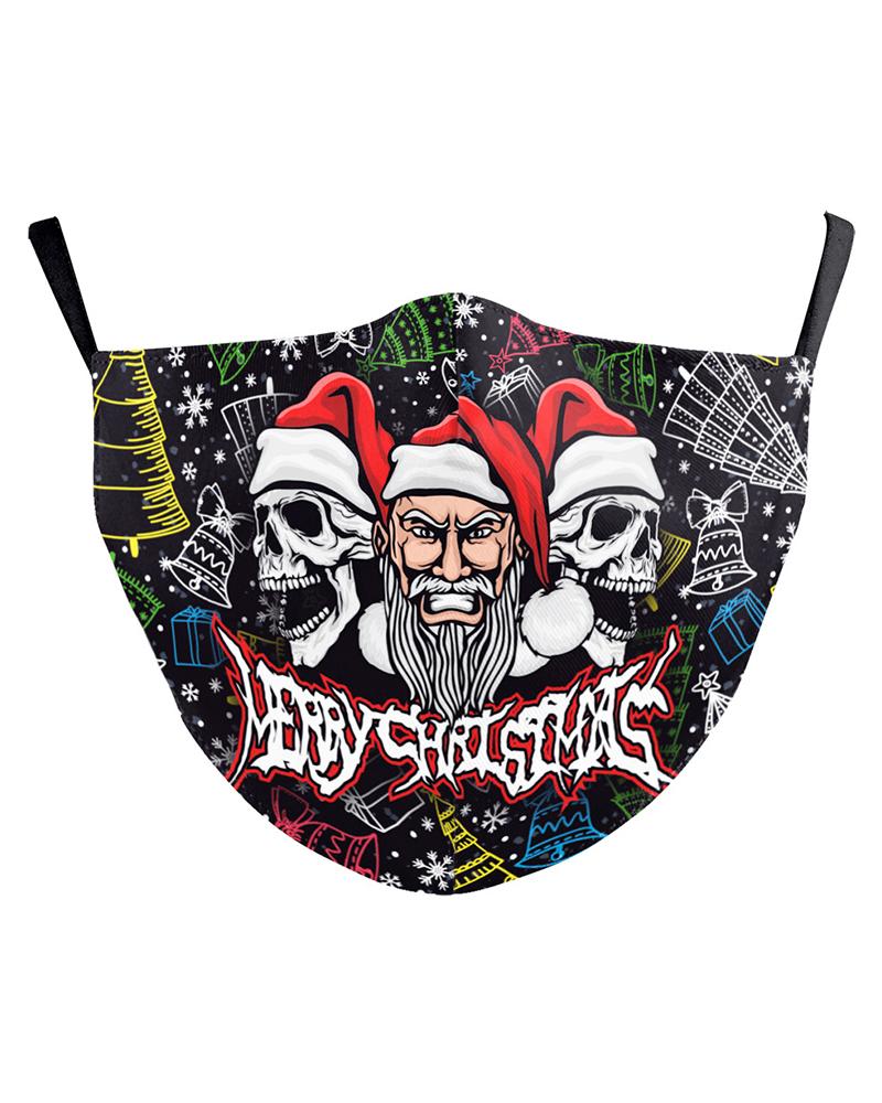 

Christmas Cartoon Print PM2.5 Filter Breathable Face Mask, Style1