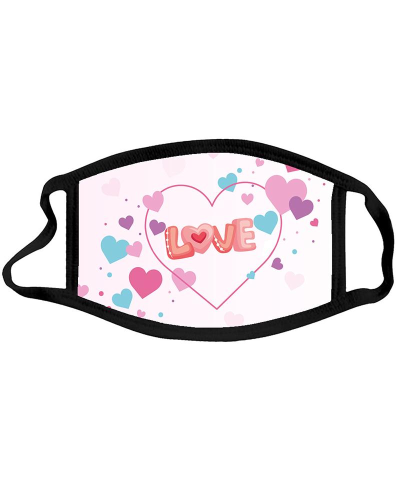 

Valentine's Day Print Ear-loop Mask, Style7